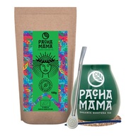 Súprava Guayusa Pachamama 100g príslušenstvo z tekvice