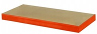 Oranžová polica 120x45 Helios275 kovová knižnica