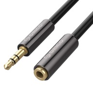 ORICO audio predlžovací kábel miniJack 3,5 M-F 2m čierny