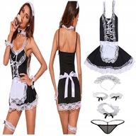 OUTFIT SEXI ČIERNY KOSTÝM Naughty Maid Disguise HOT XL