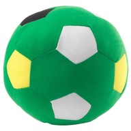 Mäkký vypchatý plyšový futbal zelený pre deti IKEA SPARKA 20 cm