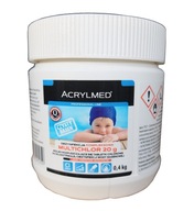 Chlórové tablety 20g do bazéna 3v1 Acrylmed 400g