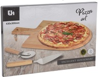 BAMBUSOVÁ PIZZA DOSKA, ZADARMO ČEPEĽ, STIERKA