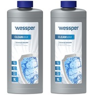 Univerzálny odstraňovač vodného kameňa pre kávovar Wessper CleanMax 2x 1l a rýchlovarnú kanvicu