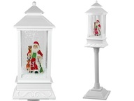VIANOČNÁ DEKORACIA LAMPA LAMPA SO SANTA BI