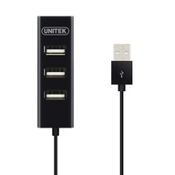 UNITEK USB Hub Unitek Y-2140 4x USB 2.0 mini čierny