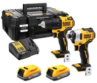 DEWALT SADA DCD708 + DCF809 2xAKU POWERSTACK 18V