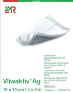 L&R Vliwaktiv Ag 10x10cm 10ks. Obliekanie absorpčný