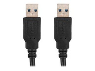 LANBERG kábel USB-A M/M 3.0 0,5m čierny