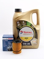 FILTER BOSCH + TOTAL OLEJ 5W30 PEUGEOT 206 207 PARTNER