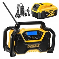 Stavebné rádio 12V 18V 54V XR DAB FM Bluetooth + 5Ah batéria DeWALT DCR029