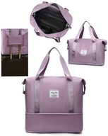 UNIVERZÁLNA CESTOVNÁ TAŠKA FITNESS NÁKUPY LAVENDER BEACH SHOPPER