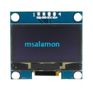 OLED displej 1.3 Arduino I2C SH1106 modrý