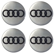 NÁLEPKY NA SKRYTÉ KRYTY, KOLESÁ, NÁBOJE AUDI, 64 mm