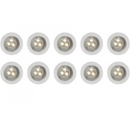 LED svietidlo IP67 terasa 10ks sieťované podlahové mini svetlo