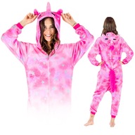 KIGURUMI ONESIE PAJAMA UNICORN RUŽOVÉ HVIEZDY M