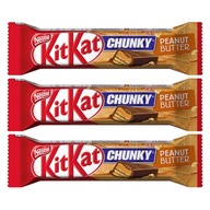 Kit Kat Chunky Peanut Butter čokoládová tyčinka 3x