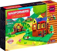 MAGFORMERS ZRUBOVÁ SÚPRAVA MAGNETICKÉ BLOKY 3D 87 PRVKOV