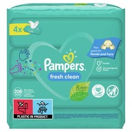 Utierky Fresh Clean Pampers 4x52 ks