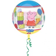 Fóliový balónik Peppa Pig okrúhly farebný