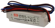 MeanWell LPV-20-12 napájací zdroj 12V DC 1,67A 20W IP67