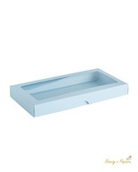 Krabička s okienkom, nízka DL - modrá