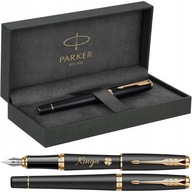 Plniace pero Parker Urban Matt Black Gold Plating PUZDRO GT S GRAVÍNOM NA DARČEK