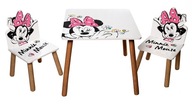 DISNEY MINNIE MOUSE MINI MICKEY TABLE STOLNÉ STOLIČKY