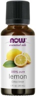 Citrónový esenciálny olej, Now Foods, 30 ml