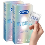 DUREX Invisible Moisturized Fitted Condóm 20 kusov, super tenké