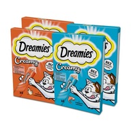 DREAMIES Krémový 8x10g losos + 8x10g kura