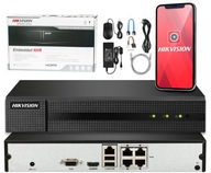 Hikvision HWN-2104MH-4P PoE IP rekordér až do 6Mpx