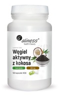 AKTÍVNE UHLIE S KOKOSOM 300 MG 100 VEG ČIAPOK ALINES