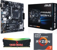 Balíček procesor AMD Ryzen 7 + základná doska AM4 + 16 GB DDR4