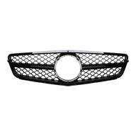 Mercedes C Class W204 Grill, lesklá čierna mriežka