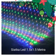 Osvetlenie vianočného stromčeka na závesy LED Mesh 1,5 x 1,5 metra