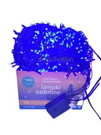 Vianočné osvetlenie 75m 1000 Led modrá w/z