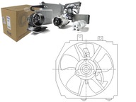 VENTILÁTOR RADIÁTORA (S POUZDROM) MAZDA 323 F VI, 3