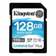 Pamäťová karta Kingston SD Canvas Go! Plus 128 GB