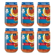 GERBER špagety Bolognese večera 6x250g