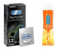 DUREX Performa Set 12ks nástavcov + gél