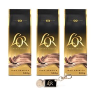 L'OR Crema zrnková káva 3x 500g 100% Arabica + ZDARMA!