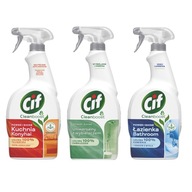 Cif Power Kitchen Bathroom Whitening MIX 3x750ml