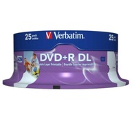 Verbatim DVD+R (8x) 8,5 GB DoubleLayer CB 25