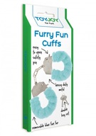 Putá - FURRY FUN CUFFS BLEDOMODRÁ PLYŠOVÁ