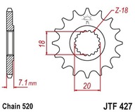 JT JTF427.12 PREDNÉ OZUBENÉ KOLO