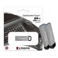 2x USB 3.2 DataTraveler Kyson 64GB kovová pamäť