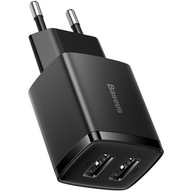 Baseus 2x USB-A rýchla nabíjačka, 10,5W