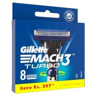 Originálne kazety Gillette Mach 3 Turbo 8 kusov