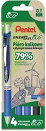 Gélové perá PENTEL ENERGEL BL-77 ECO 3+1čierne